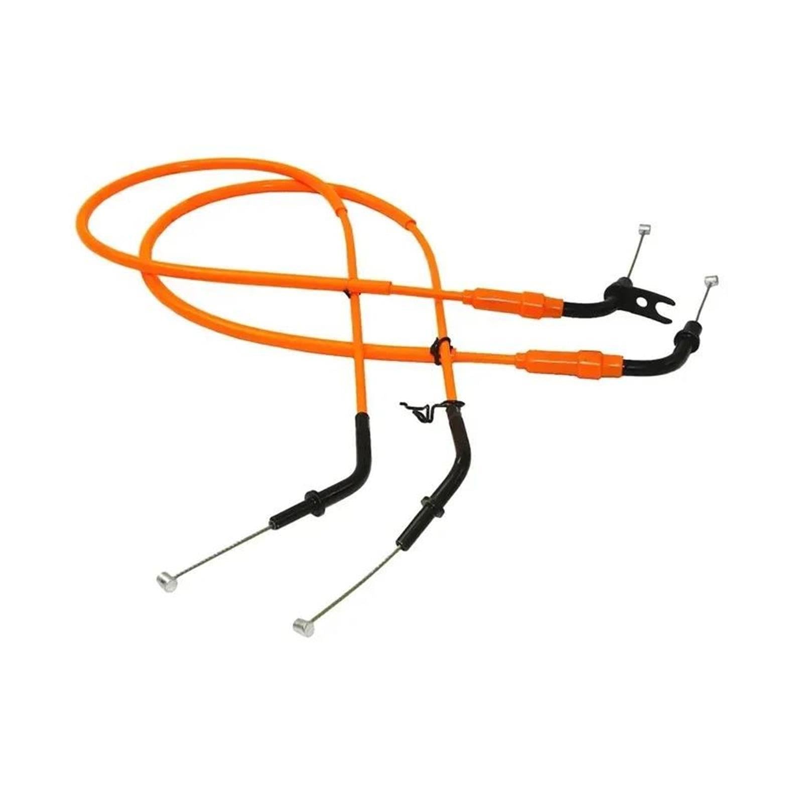 Cable De Acelerador Acero para Kawasaki Z1000 ABS 2014, 2015 Y 2016 (2 Unidades)(Orange)
