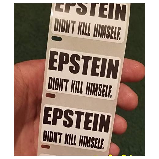 100PCS "Epstein Didn't Kill Himself" Stickers Didnt Sticker Decal Meme Gag Labels
