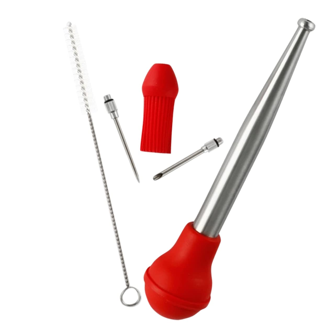 OUNONA 3sätze Edelstahl Marinade Tropfschutz Für Bbq Und Grill Für Und Geflügel Inklusive Reinigungspinsel Leicht Und Langlebig