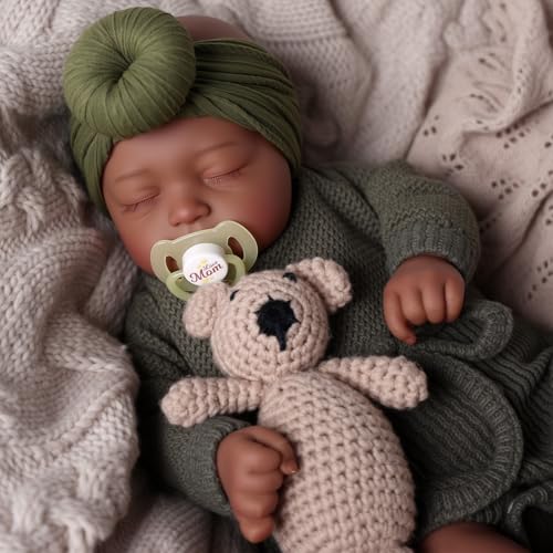 Set de Muñeca Negra Realista 20 Pulgadas con Accesorios miniatura 4