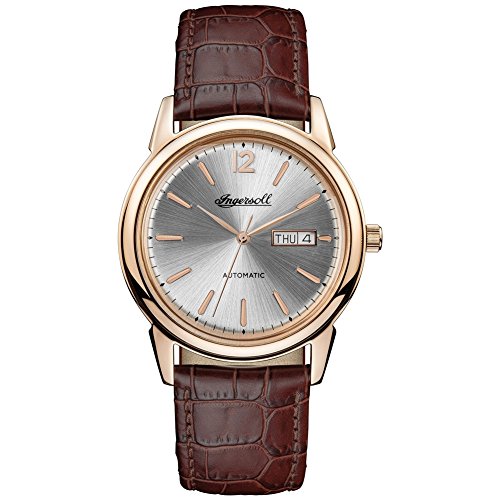 Ingersoll Herren Analog Automatik Uhr mit Leder Armband I00503