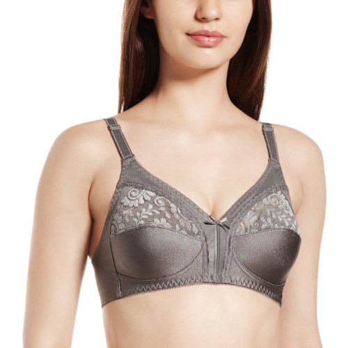 Image of Triumph Claudette Classics Women Bra Non Wired, Non Padded Cups with lace Full Coverage, Cut & Sew Soft and Breathable Fabric All-Day Comfort Pack of 1