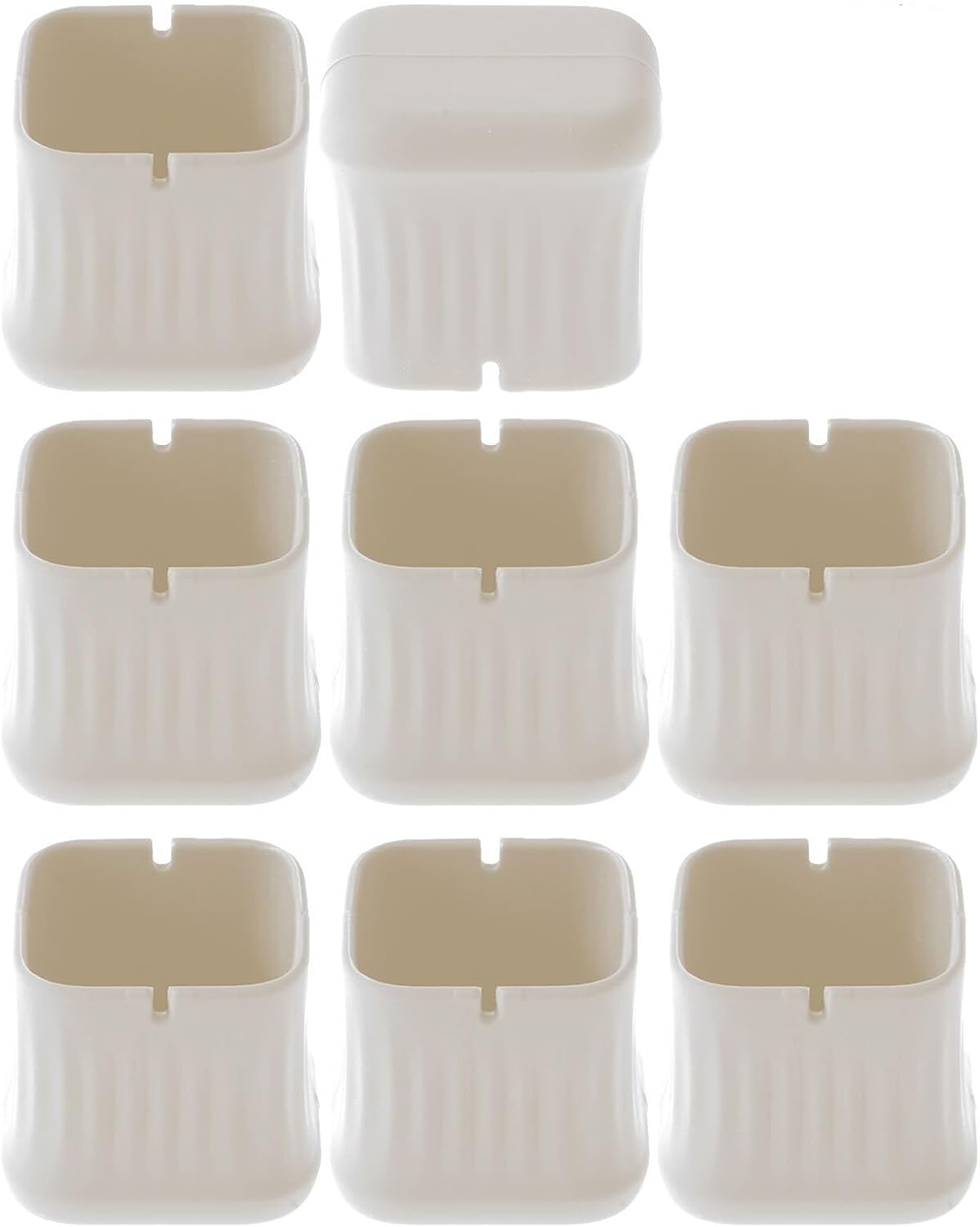 Chair Leg Protectors，Chair Leg Covers, Slip Chair Leg Floor Protectors, 8Pc Furniture Legs Covers Protectors Silicone Slip Feet Cups Chair Table Leg Caps Bar Patio Chair End Plugs Floor Protector(Whit