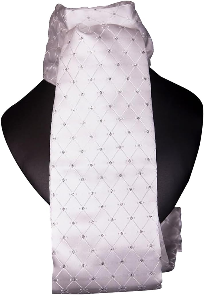 Untied Samlesbury Competition Stock One Size White Silver