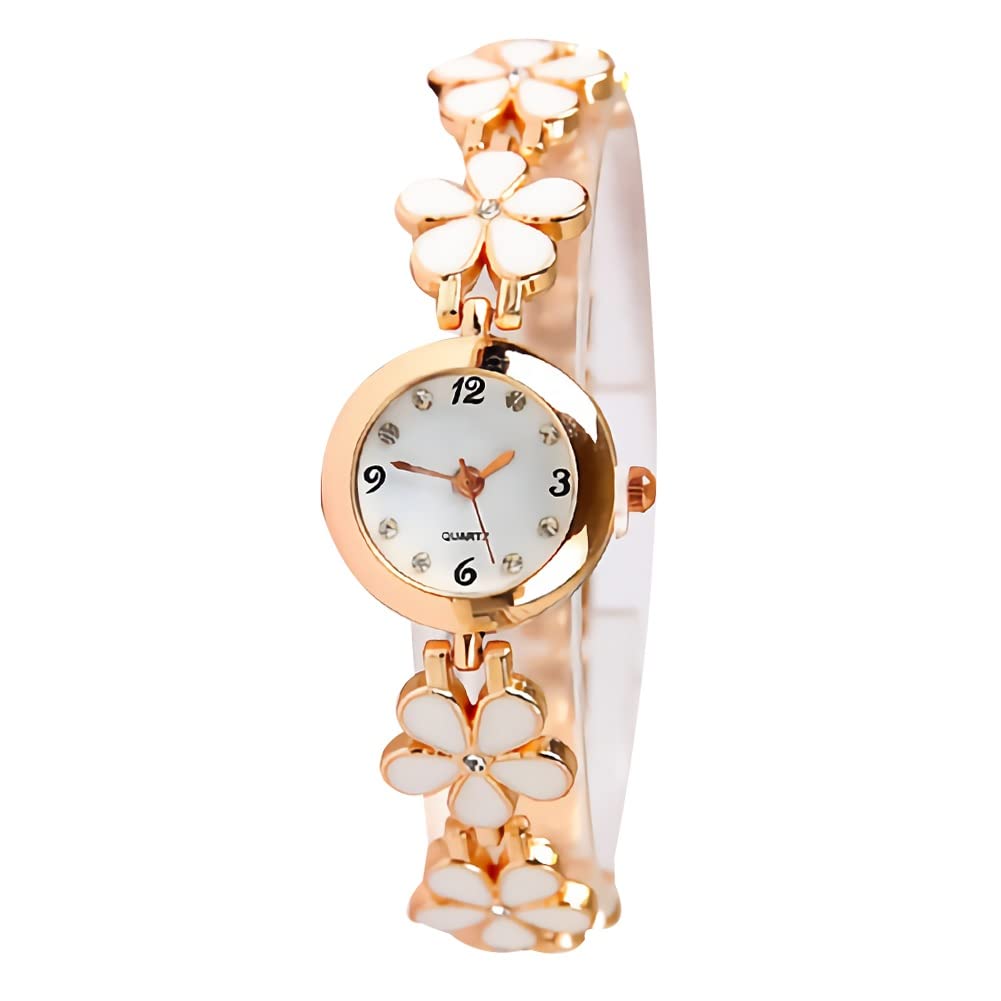 Rose Gold Bracelet Watch - A Chic Fashion Statement for Women (White) (B0D2RQ6838) Amazon Price History, Amazon Price Tracker