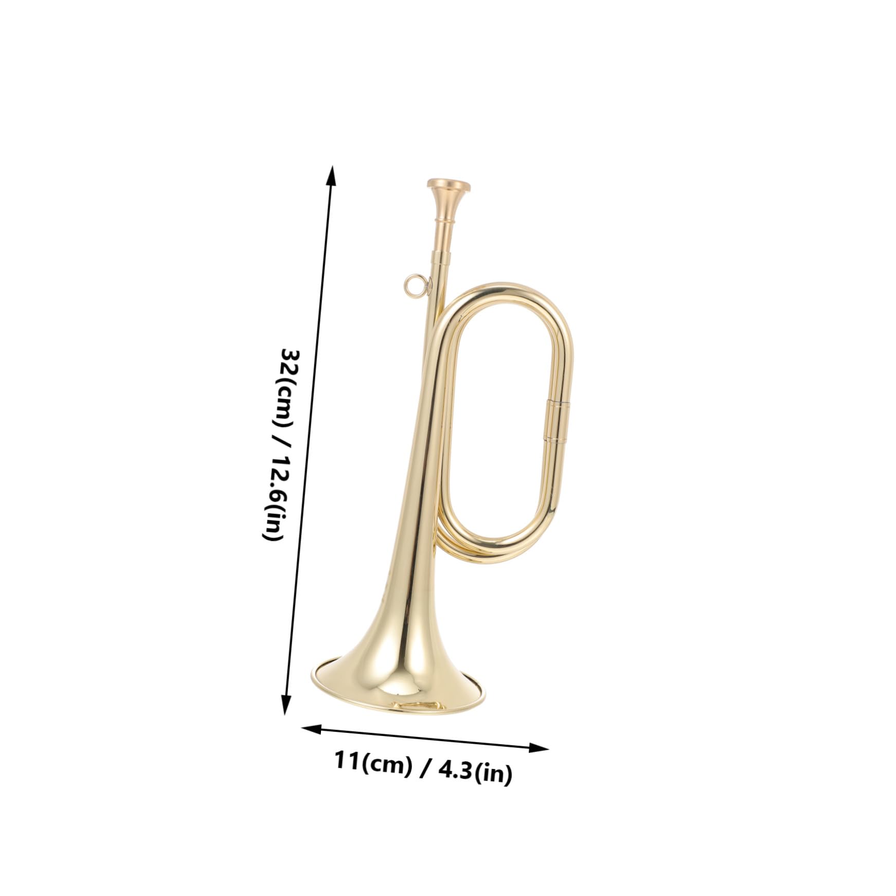 Strumento Musicale Color Oro per Scrivania e Housewarming Tromba in Ottone Design Creativo per Principianti
