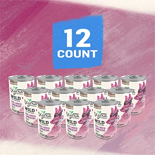 Purina Beyond High Protein, Grain Free, Natural Pate Wet Dog Food, Wild Beef, Liver & Lamb Recipe - (12) 13 Oz. Cans #TOP1