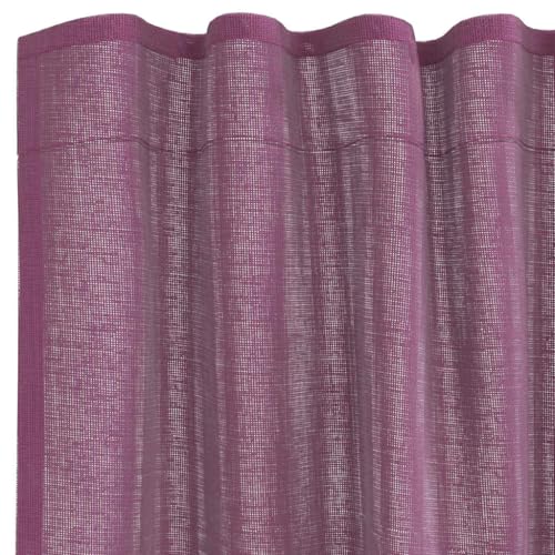 Rideaux en voile violet pour bloquer les regards indiscrets