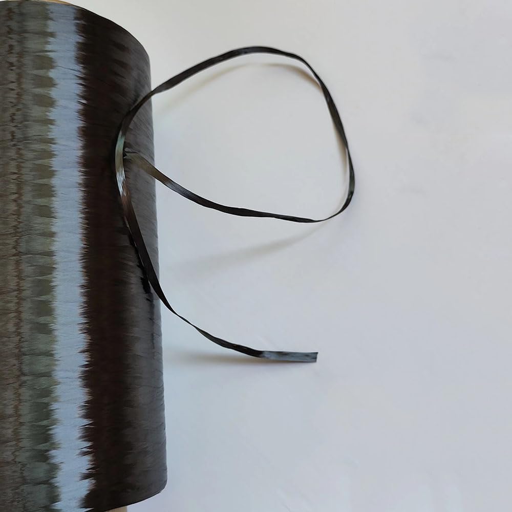 Generic 3K 6K 12K 24K Carbon Fiber Tow Continuous Carbon Fiber Filament Yarn Thread Tape for DIY Repair and Heating T700 (3K250M)