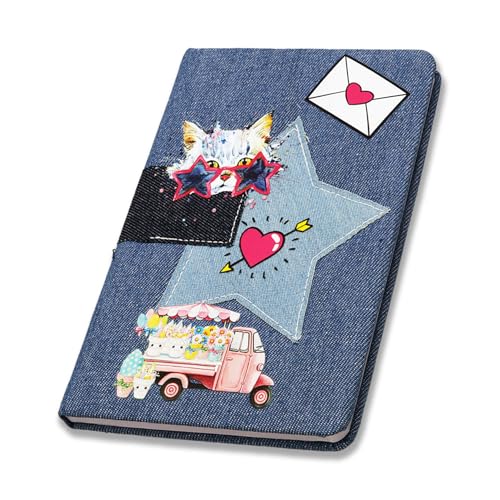 Image of COI Denim Notebook Diary Hard Bound, 156 Ruled Pages 70 GSM Bleed Free Paper, A5 Daily Planner Journal for Writing, Personal Organizer for Home Office School & Travel