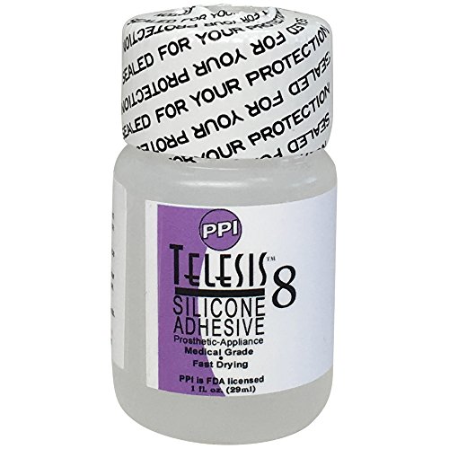 Products, Inc. PPI Telesis 8 Adhesive, 1oz - Perfect for Bonding Silicone, Latex, and Prosthetics (for Special Effects Makeup)