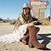 Foscape Brown Cowboy Boots for Women Knee High - Snip Toe Embroidered Cowgirl Boots Chunky Heel Fashion Retro Western Boots with Padded Hand-Brushed 10
