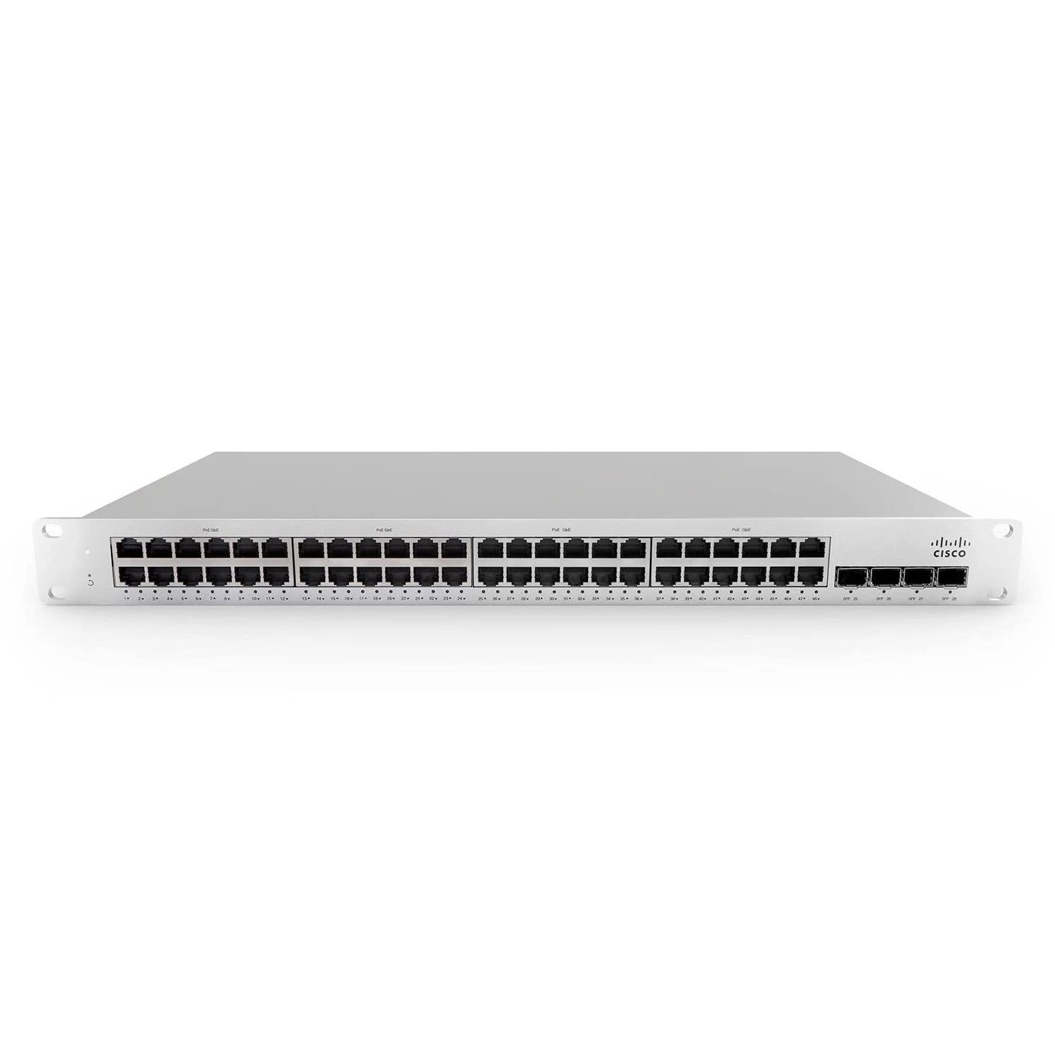 Cisco Meraki MS210-48FP-HW 48x PoE 4x1G SFP 740W Cloud-Managed Switch [Unclaimed & No License] (Renewed)