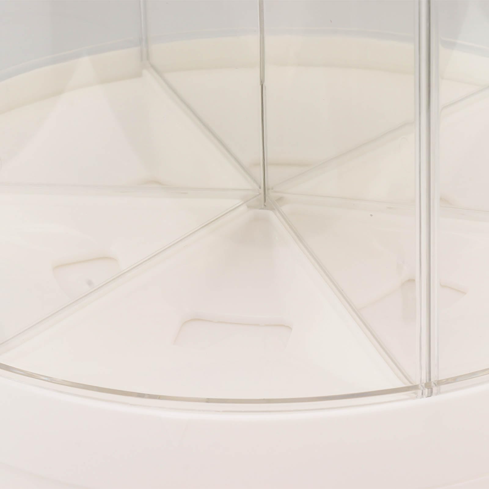 Dispenser per Riso 6 Scomparti, Contenitore per Cereali Rotante 360° con Capacità 11,8kg, per Stoccaggio Alimenti Secchi Trasparente, Rimozione Intelligente con un Click (Grande)