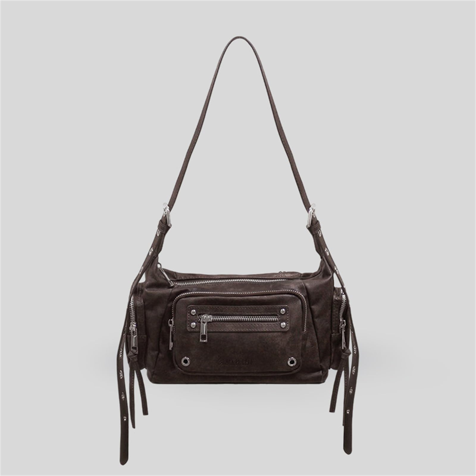 Borsa a tracolla in morbida pelle pieghevole per le donne elegante borsa larga Hobos con tasche multiple borsa a tracolla da donna da viaggio
