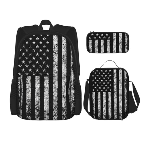 Sac à dos réglable camouflage américain 3 en 1 avec trousse et sac repas