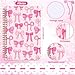 Resurhang 6 Pack A5 Pink Bow Spiral Notebooks Coquette Bow Preppy Journal Cute Aesthetic Ruled Notebooks with Ballpoint Pens for Christmas Office School Day Classroom Prize Gifts, 5. 8 x 8. 3 Inch