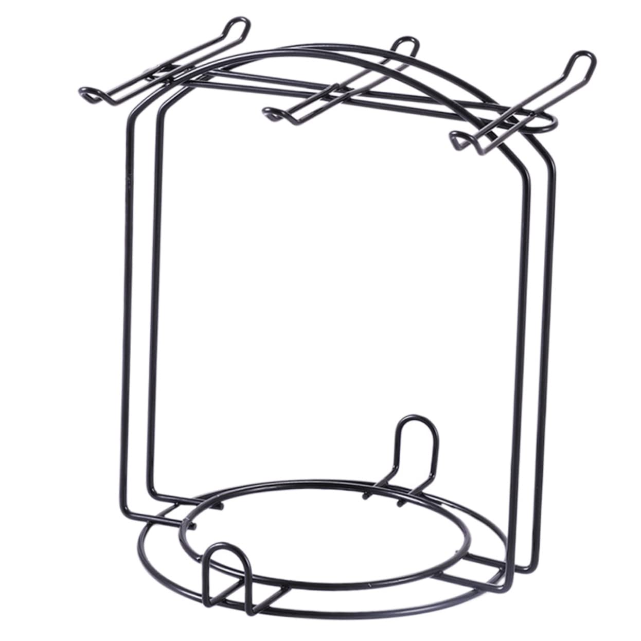 LIFKOME 1Pc Practical Cup Holder Mounted Drying Stand for Cups Black Cup Shelf for Kitchen Storage Multi Purpose Organizer for Home and Office