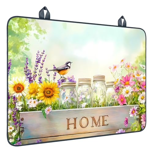 Image of Nuxovilar Home Floral Crate Stove Cover Diatom Mud 28.65x20.47 In