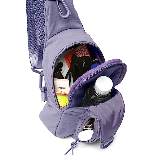 Image of ODODOS Sling Bag with Adjustable Straps Crossbody Chest Bag Lightweight Backpack for Casual Traveling Hiking