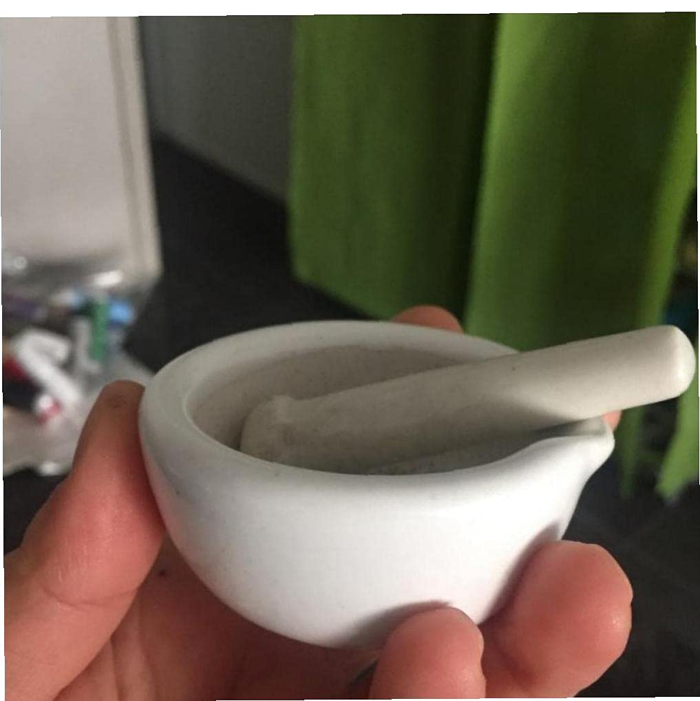 Ruluti Grinding Bowl Set Porcelain Mortar and Pestle Garlic Mills Mixing Pot Herb Pepper Grinder Minced Tool