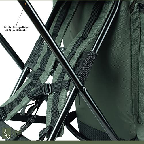 Foto von Zite Fishing Angelrucksack mit Stuhl - Rucksack-Stuhl Faltbar Angeln &