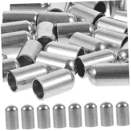 STOBOK 30pcs Stainless Steel Rope Cap Bracelet Metal Lanyard Fastener for Protection Versatile Accessory for DIY