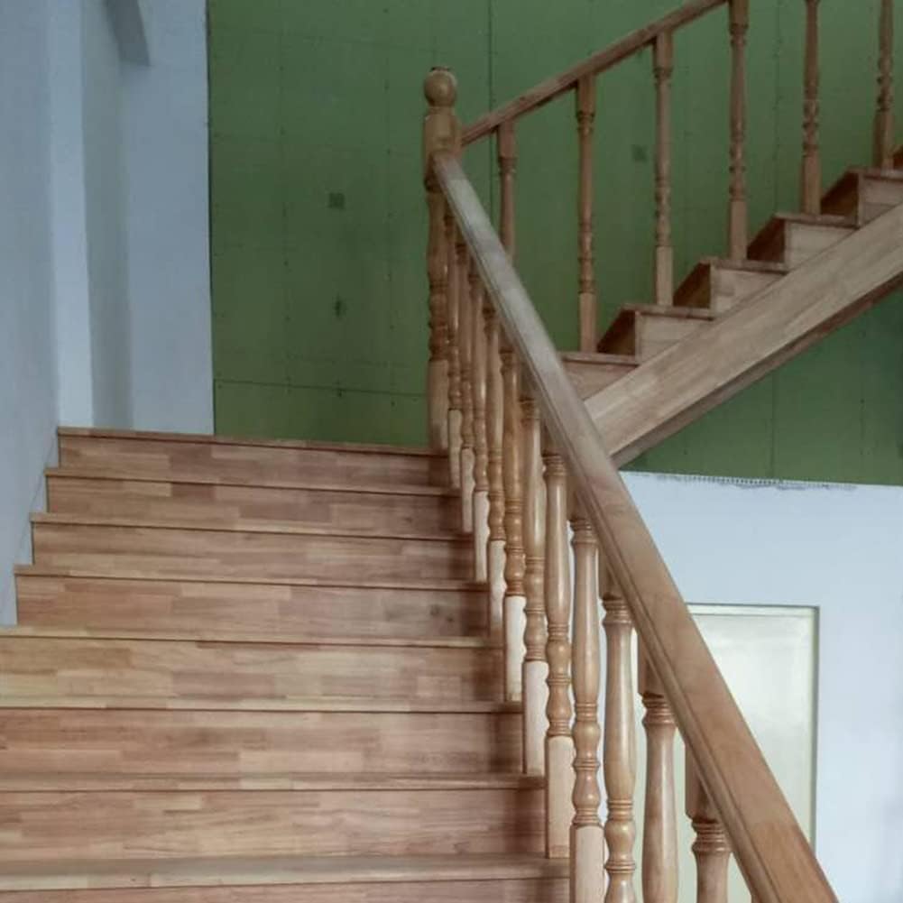 Corrimano Scala Balaustra in Legno Mandrino Balaustre per Scale Interne, Colonna per Mandrini Interni Moderni per Scala Balcone Casa Attico, 5 Pack, 95cm/37.4in