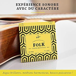 BELFORT® Cordes ☆ VAINQUEUR DE TEST 2019* ☆ Pour guitare folk & guitare acoustique ☆ BONUS : Ebook gratuit + 3 plectres… - Les Beatles, Paul McCartney, John Lennon, RIngo Starr, George Harrison BELFORT® Cordes ☆ VAINQUEUR DE TEST 2019* ☆ Pour guitare folk & guitare acoustique ☆ BONUS : Ebook gratuit + 3 plectres… – Image 3