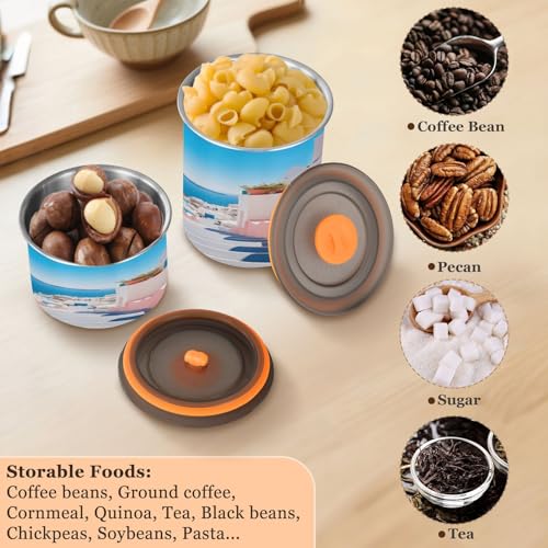 Contenedor hermético para café de acero inoxidable 500 ml miniatura 5