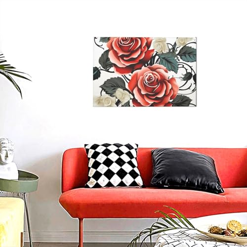 Affiche de printemps fleur et lierre pour sublimer votre chambre à coucher