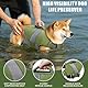 Oslueidy Hund Rettungsweste Hohe Flotation, Reflektierende Hund Rettungsretter schwimmt Weste Haustier Rettungsweste Badeanzugen Kleiner Mittlerer Großer Hunde zum Schwimmen Bootfahren Surfen Kajakin