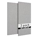 Olanglab Acoustic Panels 2 Pack, 48''x24'' Large Sound Panels, Fabric Wrapped Sound Proof Foam Panels for Walls, Sound Absorbing Panels for Recording Studio Acoustical Treatments (Light Grey)