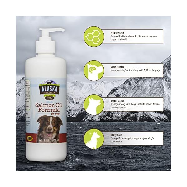 Alaskan Naturals Wild Salmon Oil Natural Supplement for Dogs, 15.5-Ounce Alaskan Naturals Wild Salmon Oil Natural Supplement for Dogs, 15.5-Ounce