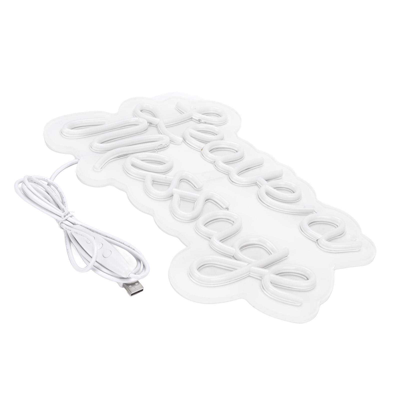 Jectse Insegna LED Neon Lascia un Messaggio, Luce USB | Insegna al neon da parete con pannello acrilico per matrimoni, feste di compleanno, camere da letto, decorazioni per bar