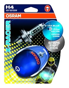 Osram X-RACER H4 Halogen Scheinwerferlampe, 2er Blister