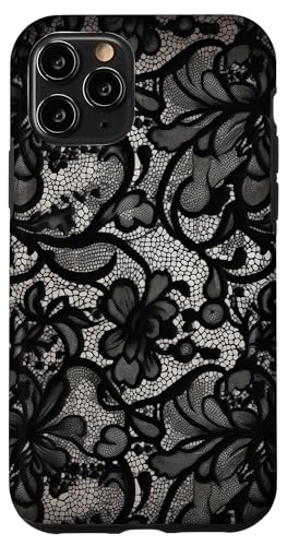 Black Lace Vintage Pattern Case for iPhone 11 Pro