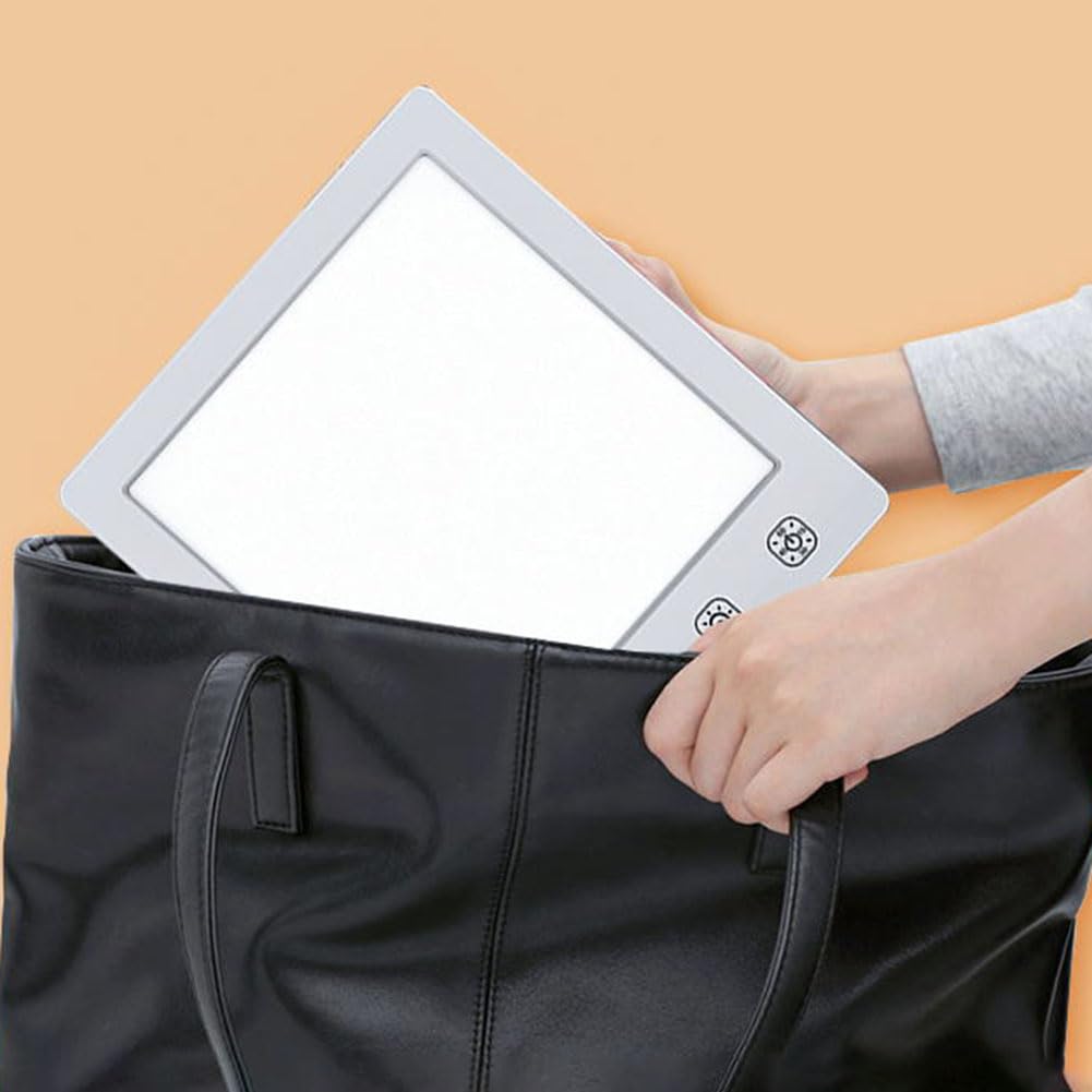 Lampe à Lumière du Jour LED 10000 lux Réglable Luminothérapie 10000 lux Bureau Touch Control Lampe de Light Thérapie avec Minuterie Lumière du Jour UV Libre Simulée Lumière du Soleil