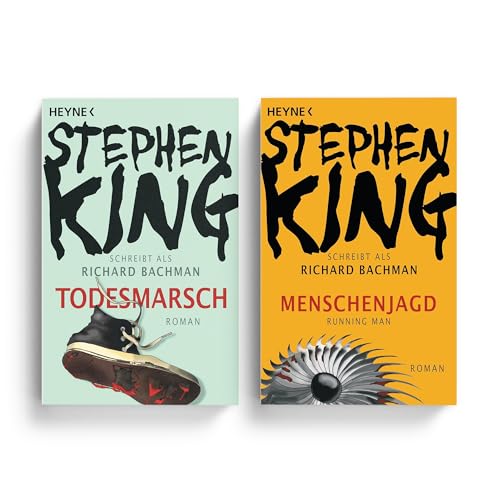 Stephen King Verfilmung Bücher Set (2 Romane): Todesmarsch & Menschenjagd – Vorlagen zu „The Long Walk“ & „The Running Man“ - Klassiker der Spannung - inkl. exklusivem Fantasy-Lesezeichen