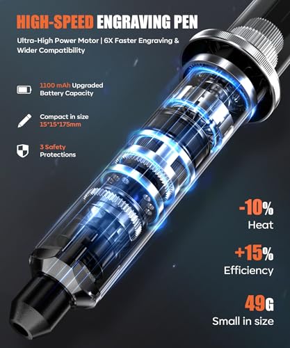 Vanlgs Engraving Pen for Metal Wood Glass Plastic, Engraving Tool - image 3