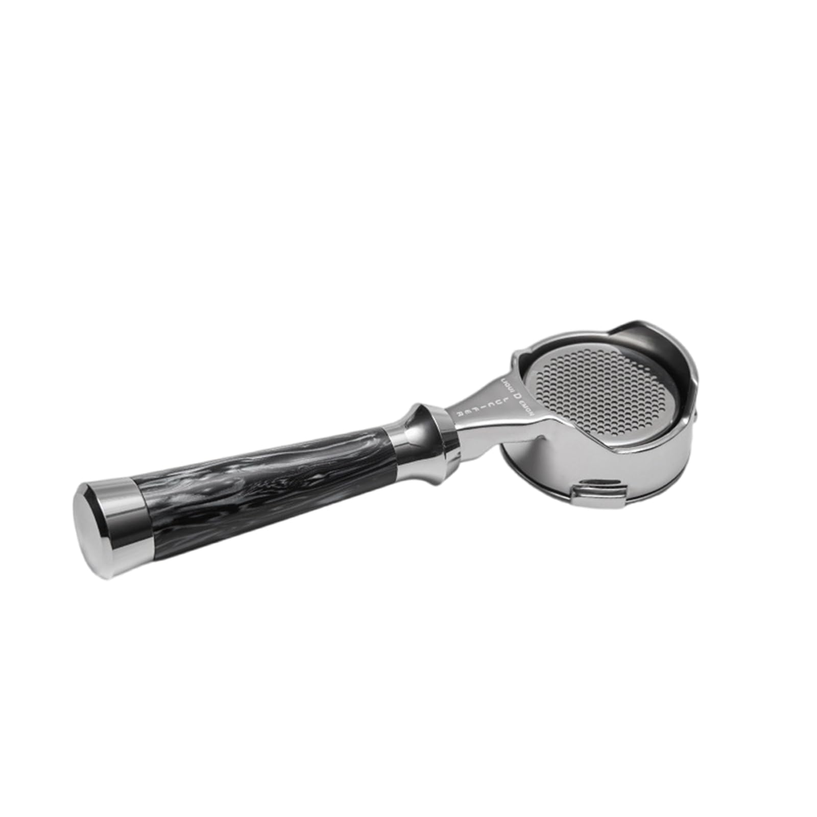 HDOYTXXM Stainless Steel Espresso Portafilter with Wood Handle Bottomless Coffee Machine Filter Basket Coffee Shop Equipment Home Brewing Equipment
