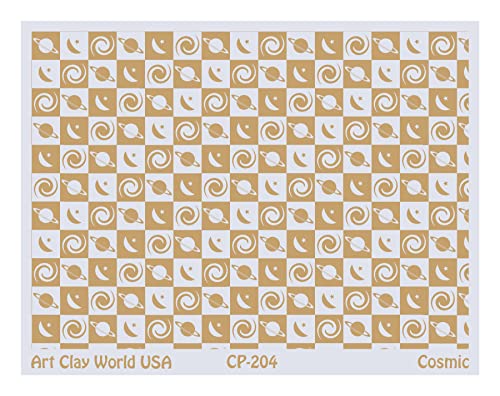 Low Relief Texture Plate Cosmic Design - 1 Pc.