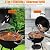 CUKOR 2 in 1 Electric Barbecue Grill?Electric & Charcoal Grill BBQ Grill Indoor Outdoor, Non-stick Porcelain-Enameled Lid and Wheels