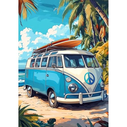 MEIYUDA 5D Diamond Painting Bilder Erwachsene Kinder Bus, Diamant Painting Bilder Diy Set Bild Landschaft, Diamond Painting Malerei Kristall Diamond Painting Set Erwachsene für Home Wand Décor 30x40cm MEIYUDA 5D Diamond Painting Bilder Erwachsene Kinder Bus, Diamant Painting Bilder Diy Set Bild Landschaft, Diamond Painting Malerei Kristall Diamond Painting Set Erwachsene für Home Wand Décor 30x40cm