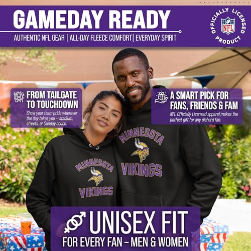 Image of Team Fan Apparel NFL Gameday Hoodie Pullover Sweatshirt for Men and Women | Officially licensed NFL Gameday fleece pullover - kangaroo pocket, ribbed cuffs, drawstring hood, unisex fit