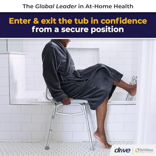 image for Drive Medical 12011KD-1 Tub Transfer Bench For Bathtub, Height Adjusta