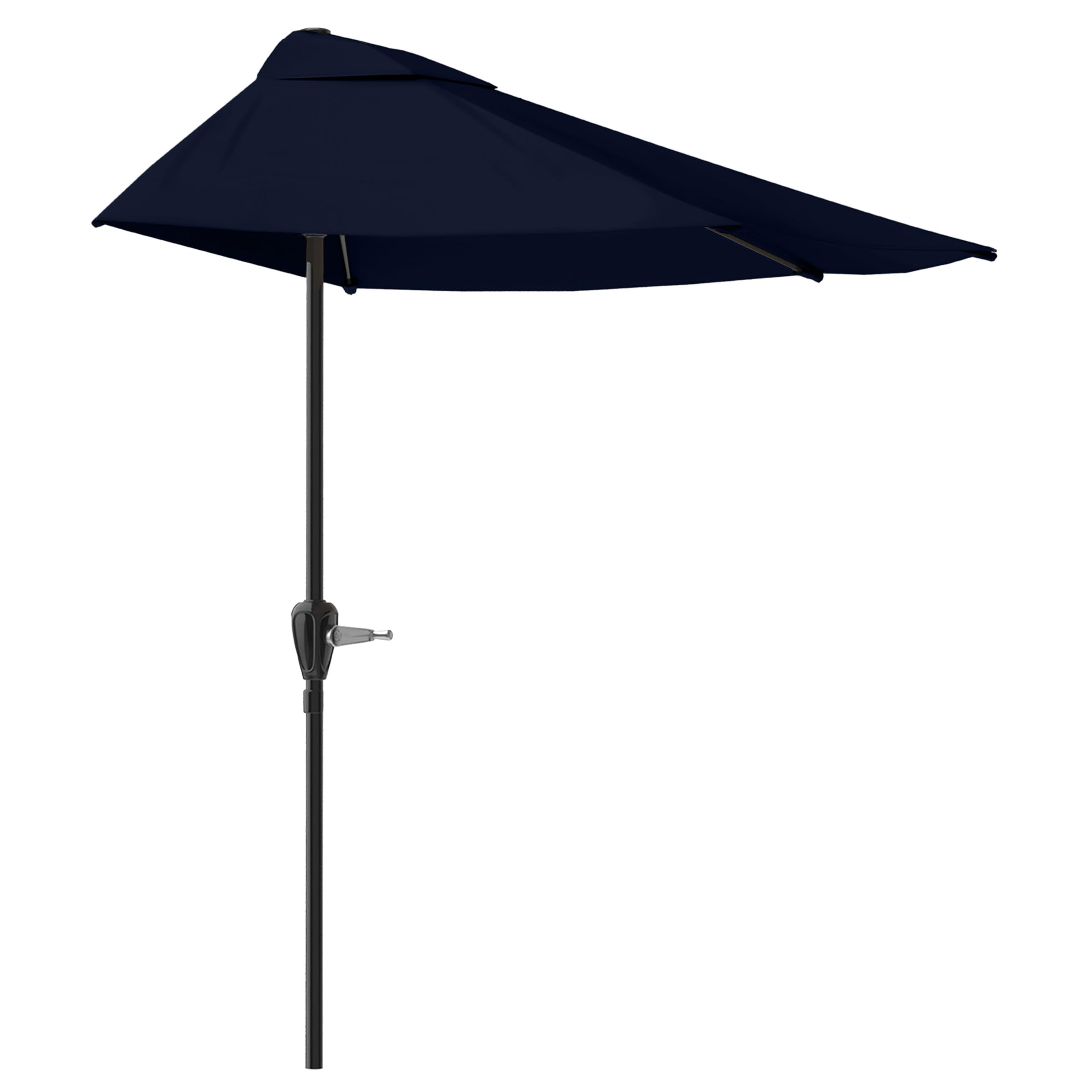 half patio umbrella amazon Outdoor Shade - 9 ft Patio Umbrella with Easy Crank Round 8 model-928carbonl K2 Apache Sabre Skis Color:Matte Black Gold/Grey