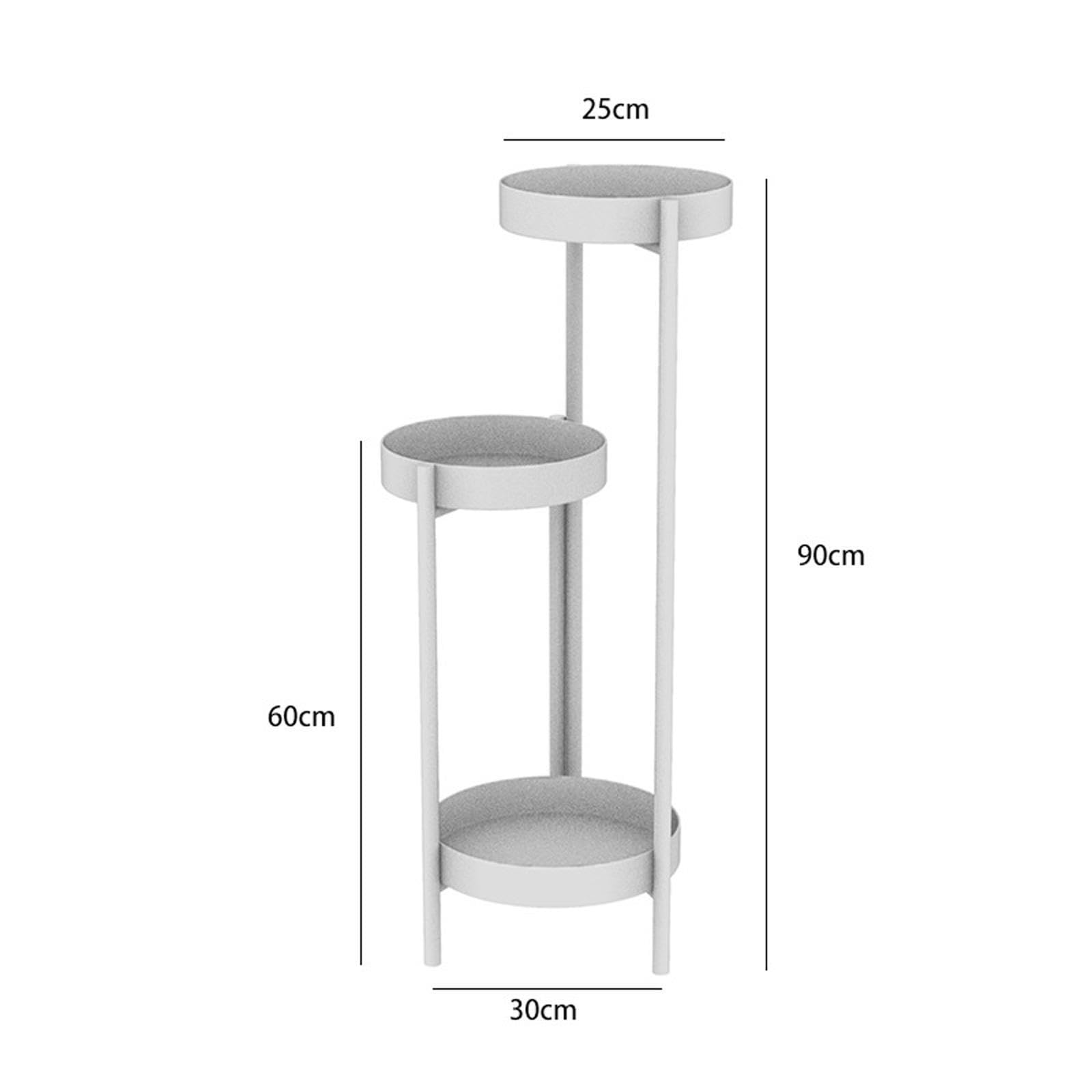 Elegante scaffale angolare per vasi di fiori in a 3 livelli per | da giardino interne ed esterne. Il supporto per vasi di fiori è un espositore per decorazioni da giardino a 3 livelli.