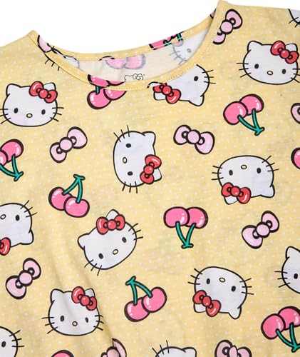 Image of Hello Kitty Girls Shirts - Short Sleeve Cute Casual Crewneck Graphic Tees Shirts for Girls Tops T-Shirt (Sizes: 4-12),