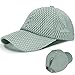 LIVACASA Basecap Damen Pferdeschwanz Mesh Baseball Cap Waschbar Hut Atmungsaktiv Cappi Sonnenhut Sonnenschutz Mädchen Kappe Schirmmütze Einheitsgröße Cappy Baseballkappe Kopfumfang 52-61cm Grau